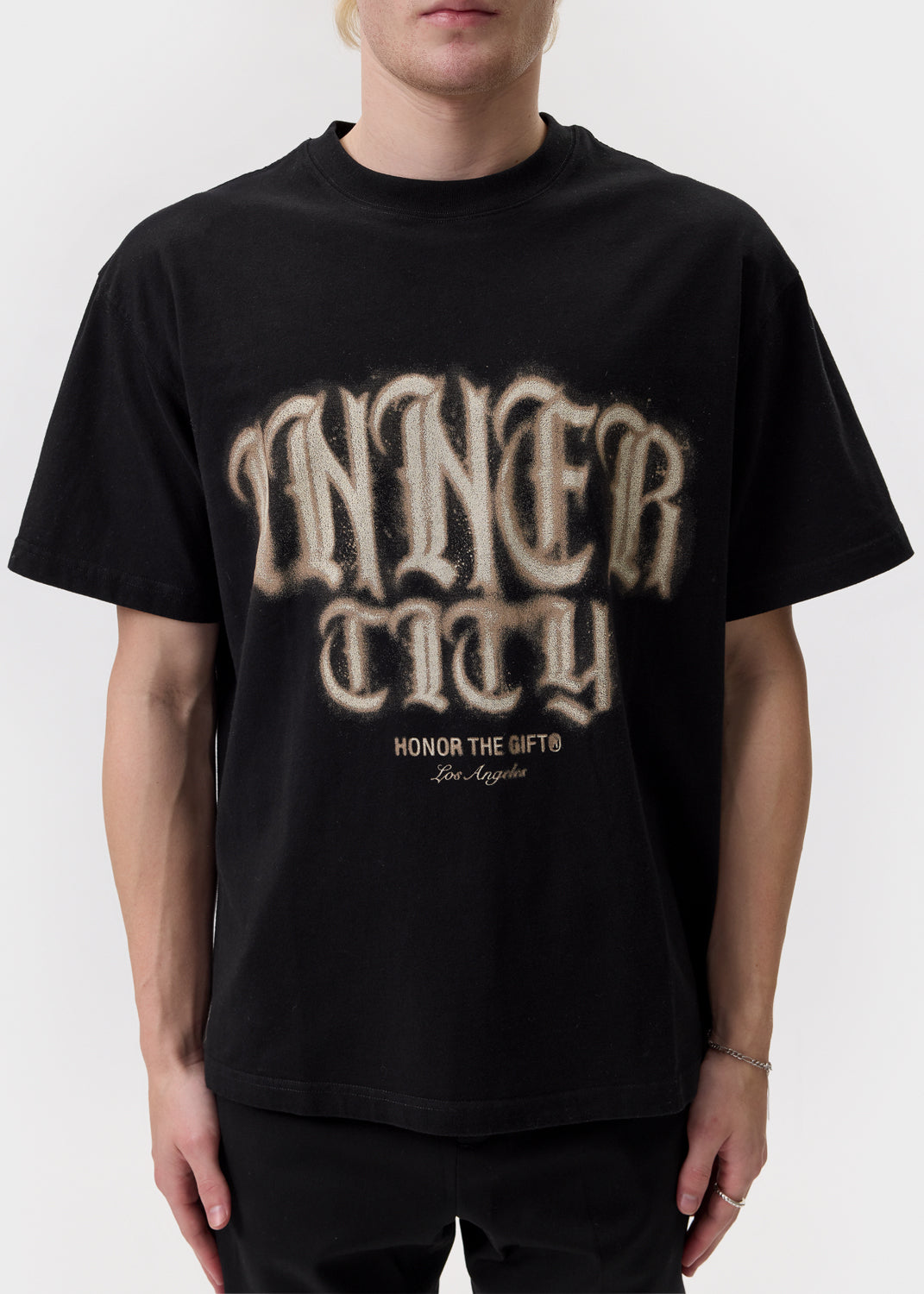 Honor the Gift - Black Stamp Inner City T-Shirt | 1032 SPACE