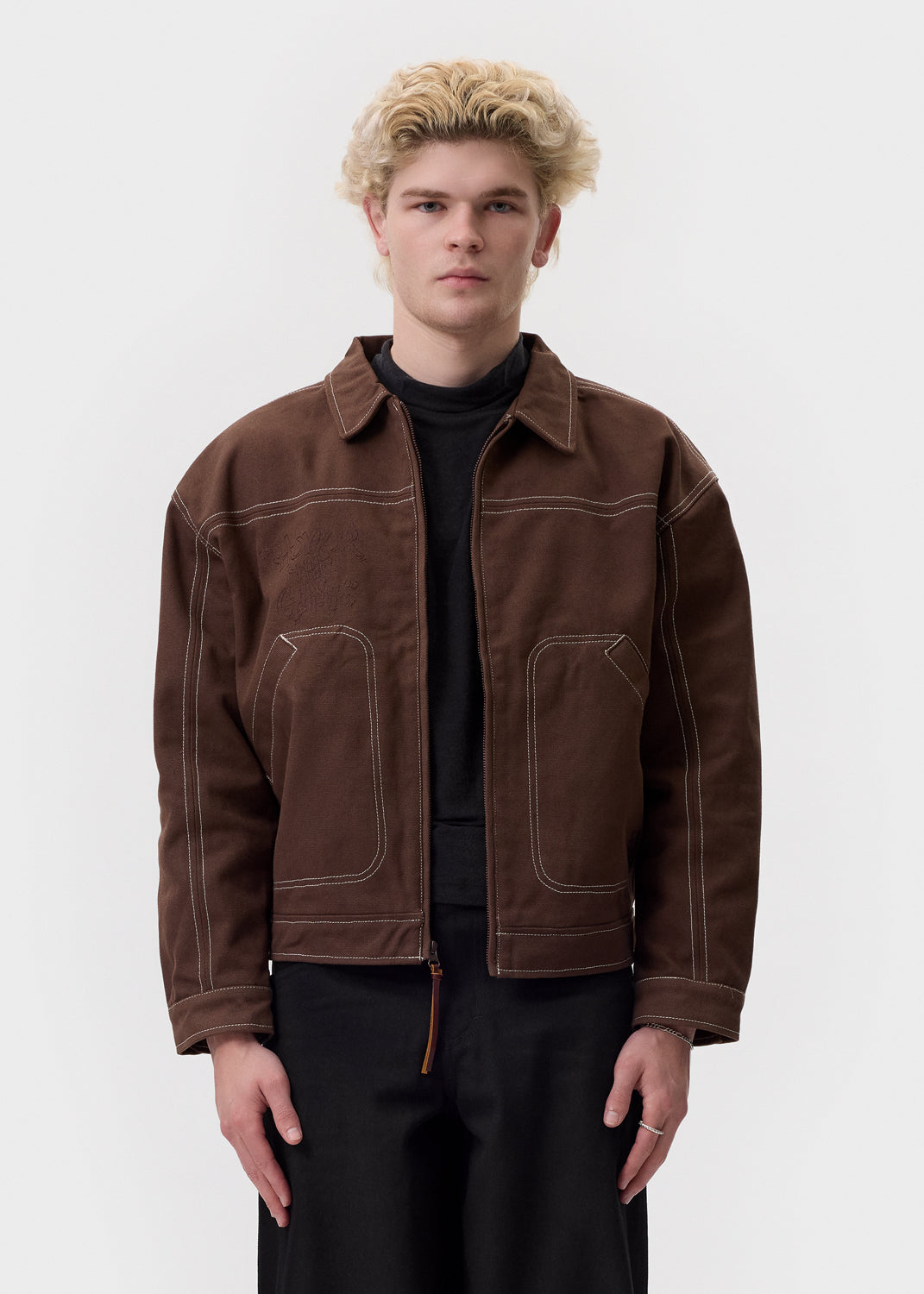Honor the Gift - Brown Script Carpenter Jacket | 1032 SPACE