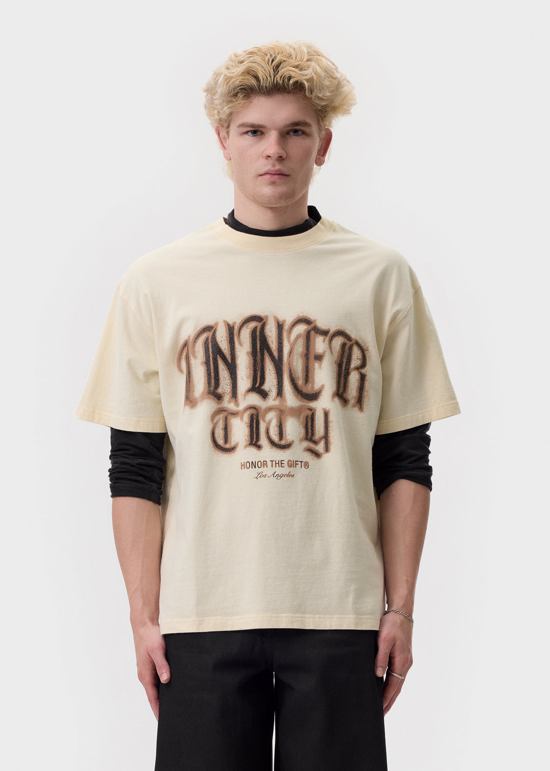 Honor the Gift - White Stamp Inner City T-Shirt | 1032 SPACE
