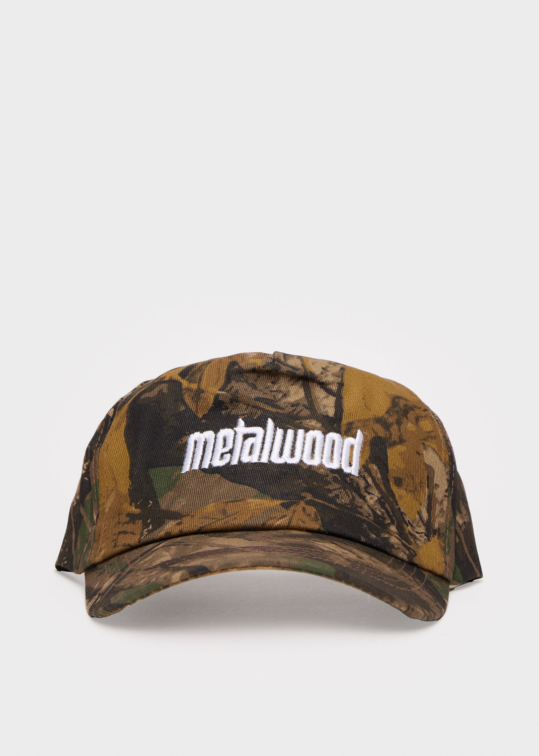 Metalwood Studio - Real Leaf Camo Metal Logo 5-Panel Hat | 1032 SPACE