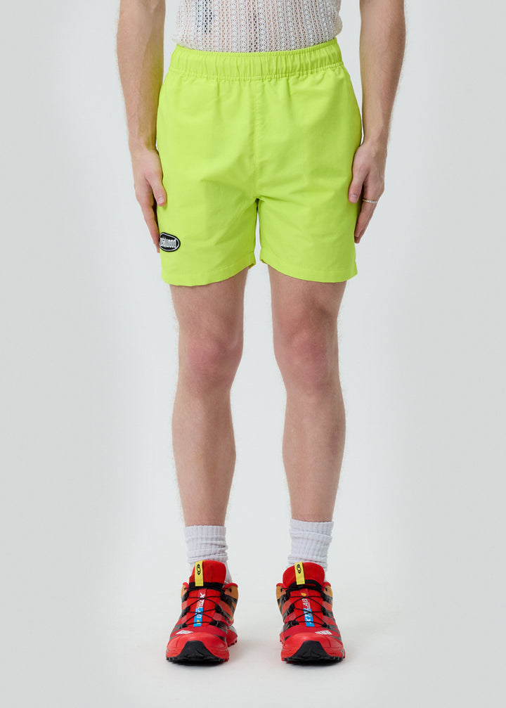 Green Oval Logo Swim Trunk Shorts