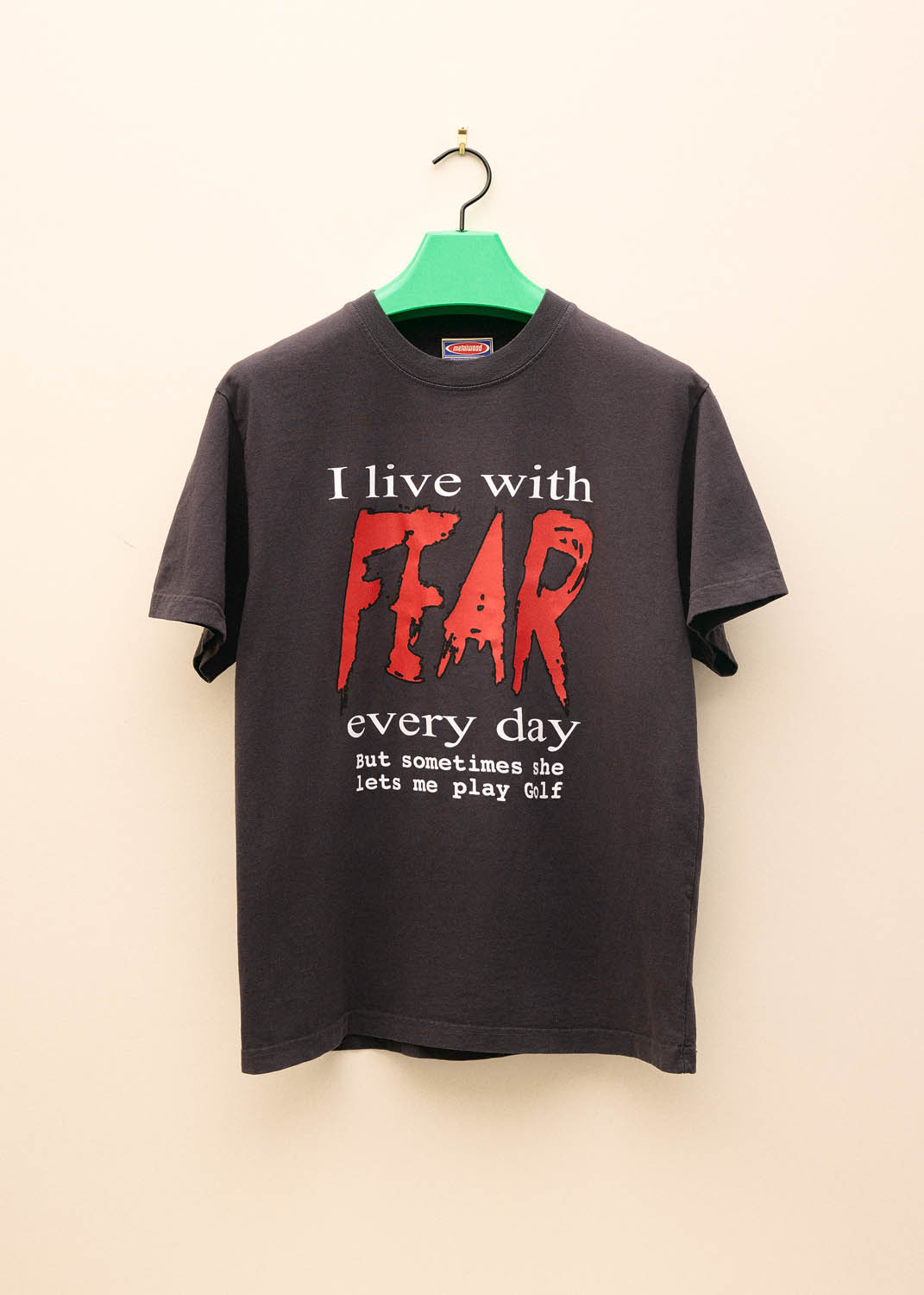 Vintage Black Fear T-Shirt
