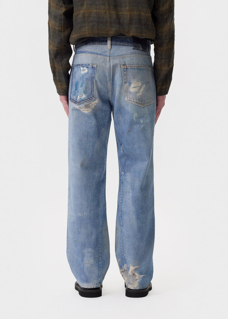 Our Legacy - Digital Denim Print Third Cut Jeans | 1032 SPACE