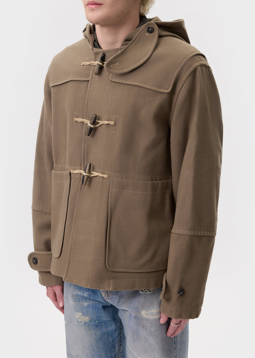 Our Legacy - Tan Cropped Duffle Coat | 1032 SPACE