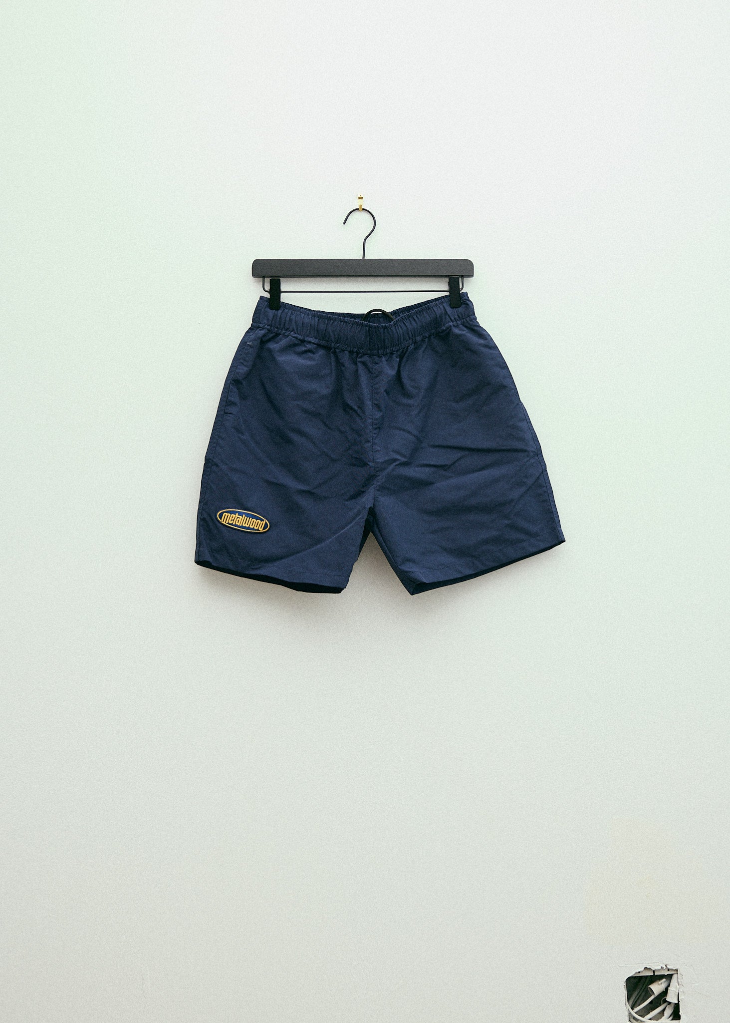 Metalwood Studio - Navy Oval Logo Swim Trunk Shorts