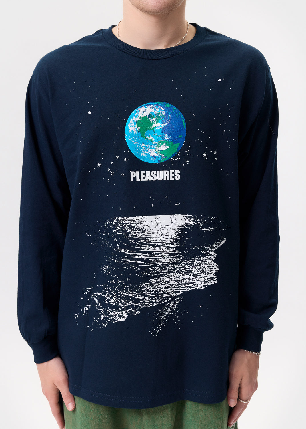 Pleasures - Blue Rent Long Sleeve T-Shirt | 1032 SPACE