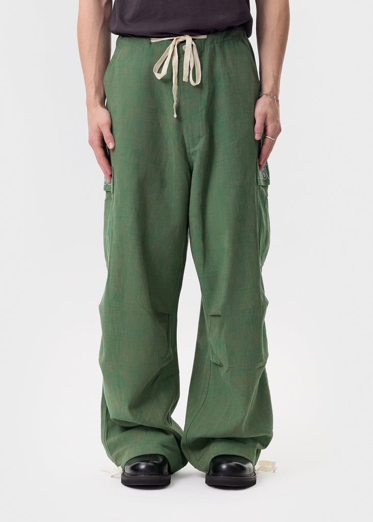 Pleasures - Green Visitor Cargo Pants | 1032 SPACE