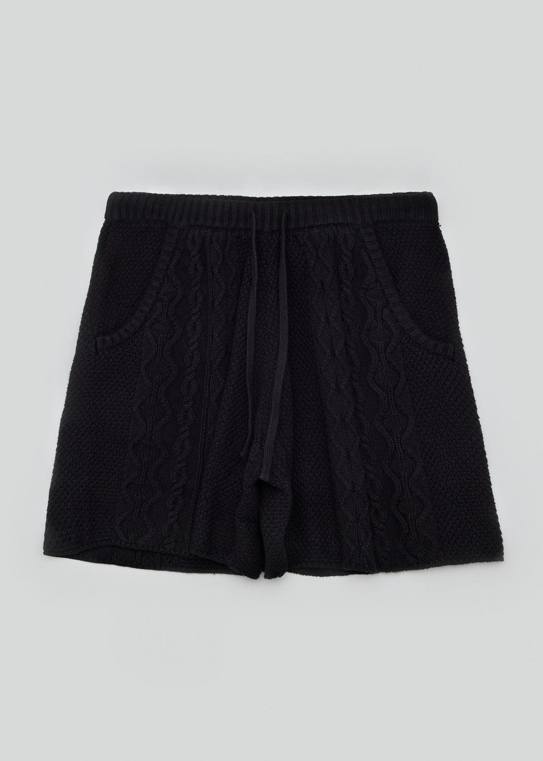 Pleasures - Black Charlie Knit Shorts | 1032 SPACE