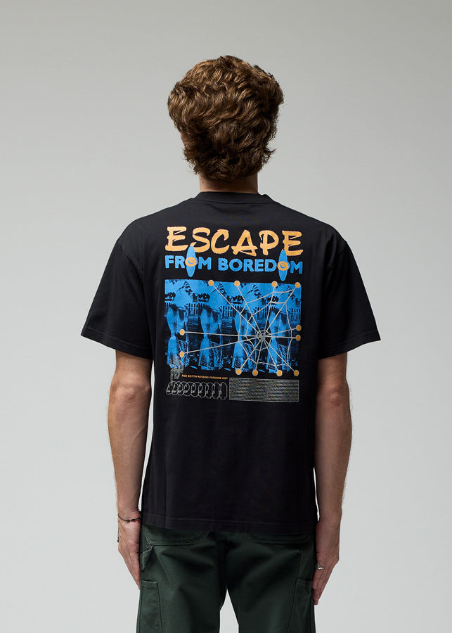 Brain Dead - Black Fantasy Media T-Shirt | 1032 SPACE