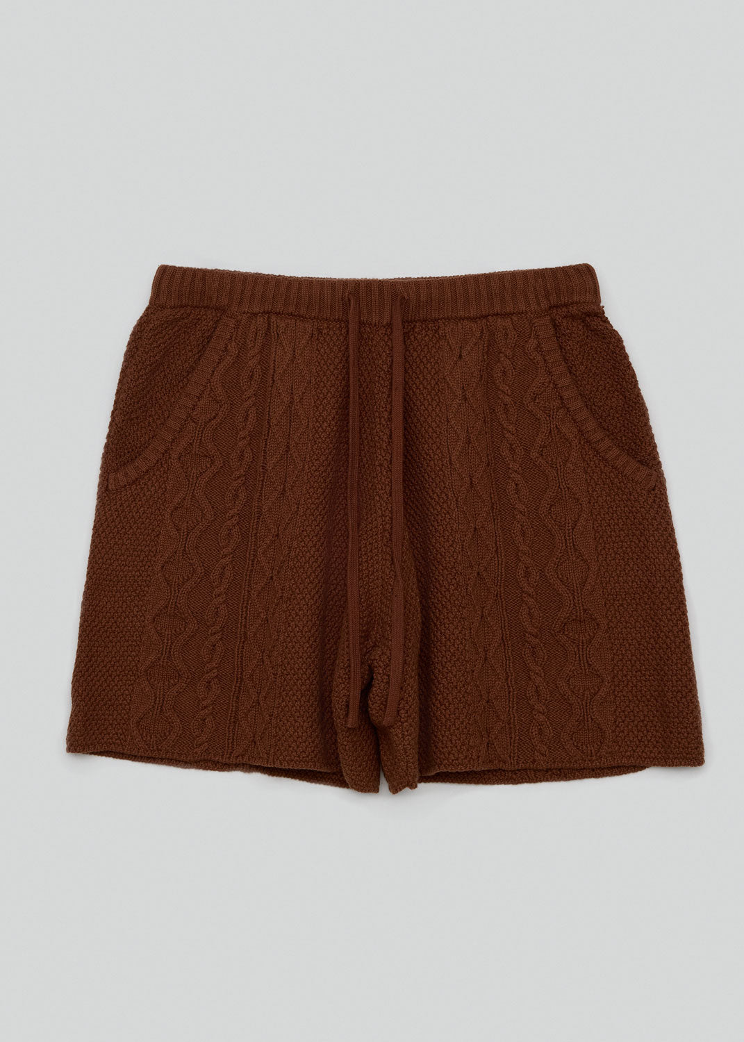 Pleasures - Brown Charlie Knit Shorts | 1032 SPACE