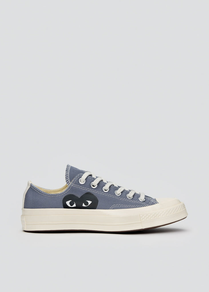 Comme des Garçons PLAY - Grey CDG Chuck 70 Low Sneakers | 1032 SPACE