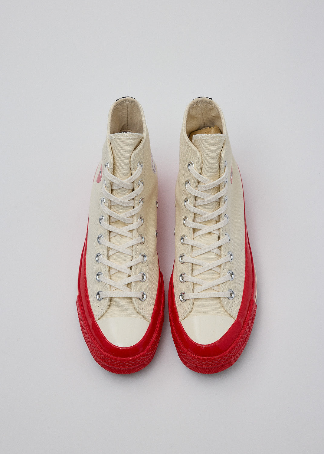 Comme des Garçons PLAY - Off-White Converse Edition Red Sole Chuck 70 High Sneakers | 1032 SPACE