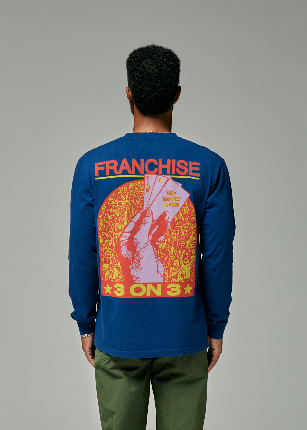 Franchise - Navy 3 on 3 Long Sleeve T-Shirt | 1032 SPACE