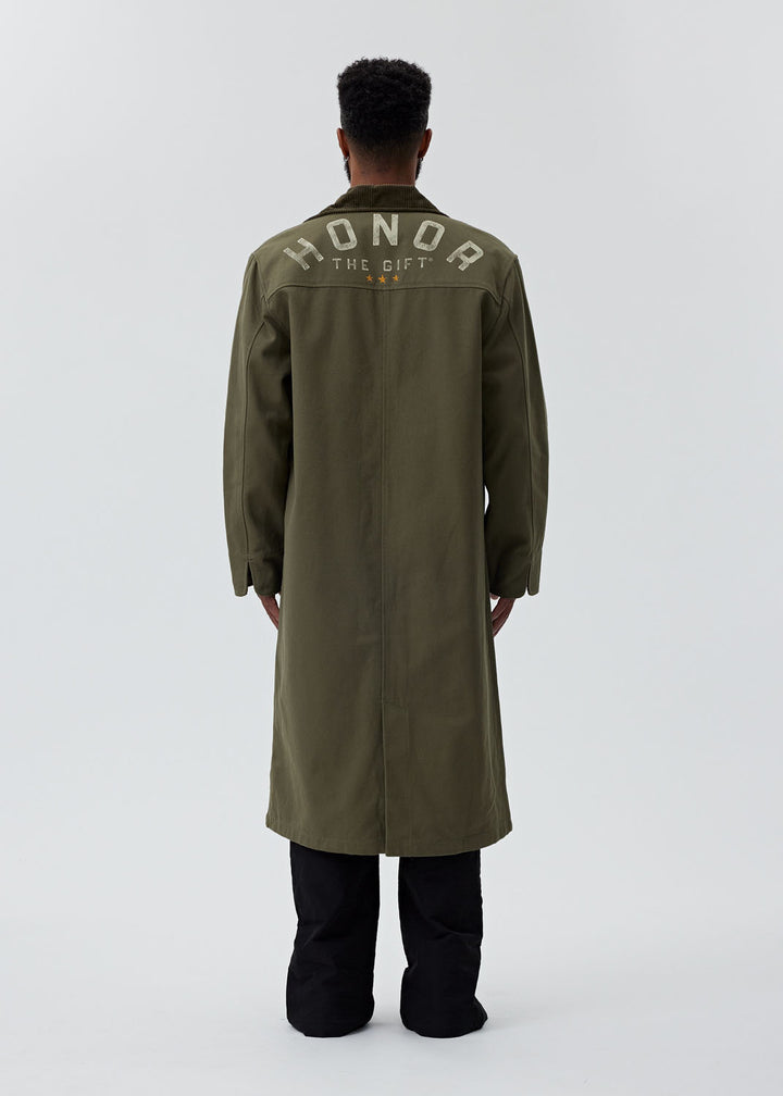 Honor the Gift - Olive Canvas Trench Coat | 1032 SPACE