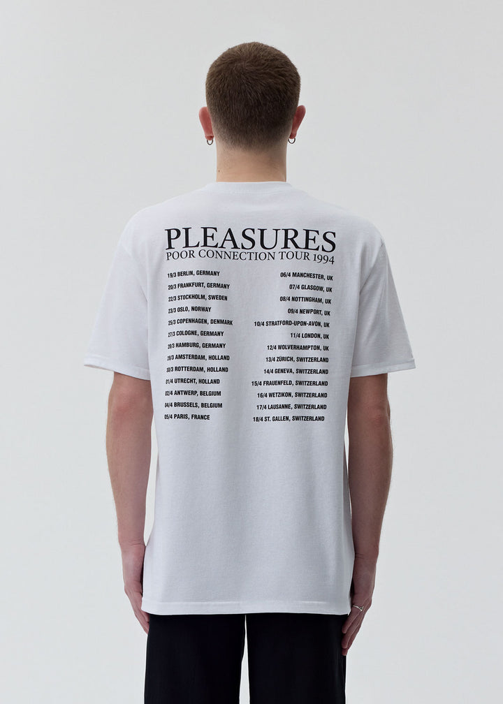 Pleasures - White Poor Connection T-Shirt | 1032 SPACE